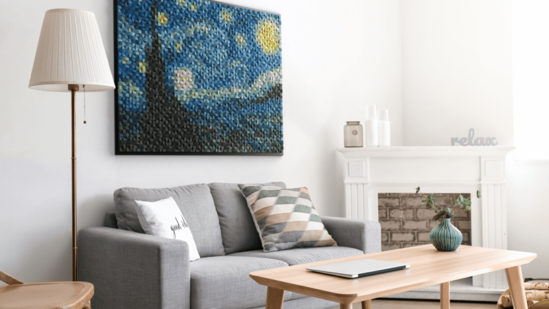 Handcrafted pixel Art Decor