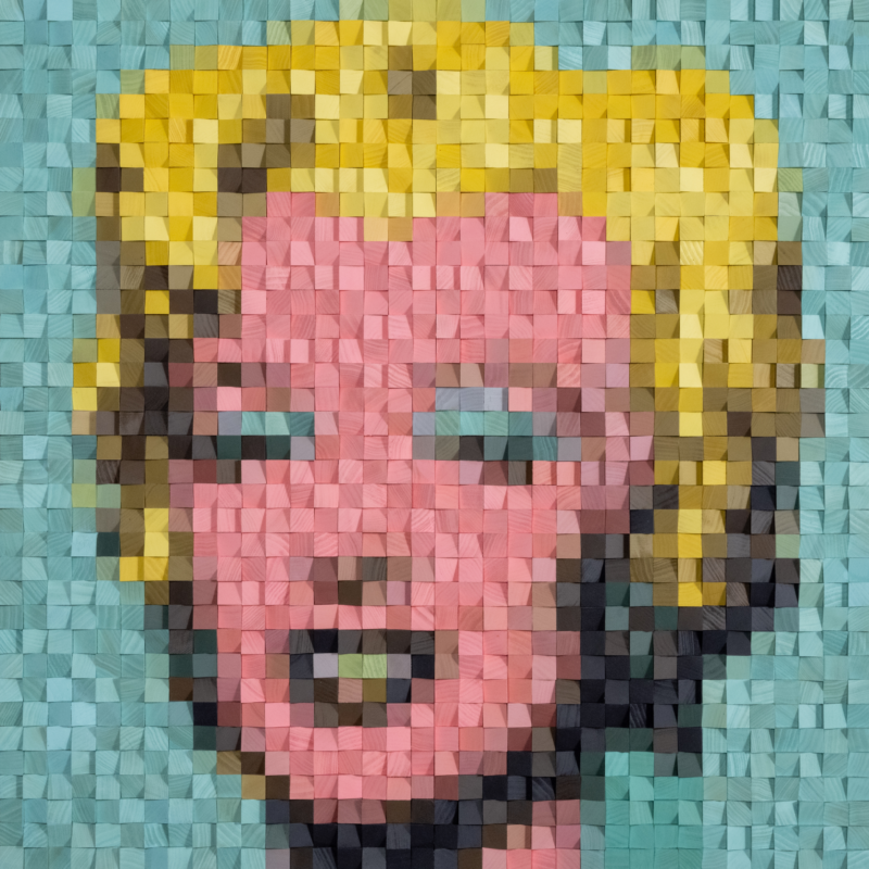 Andy Warhol Marilyn Monroe pixelated